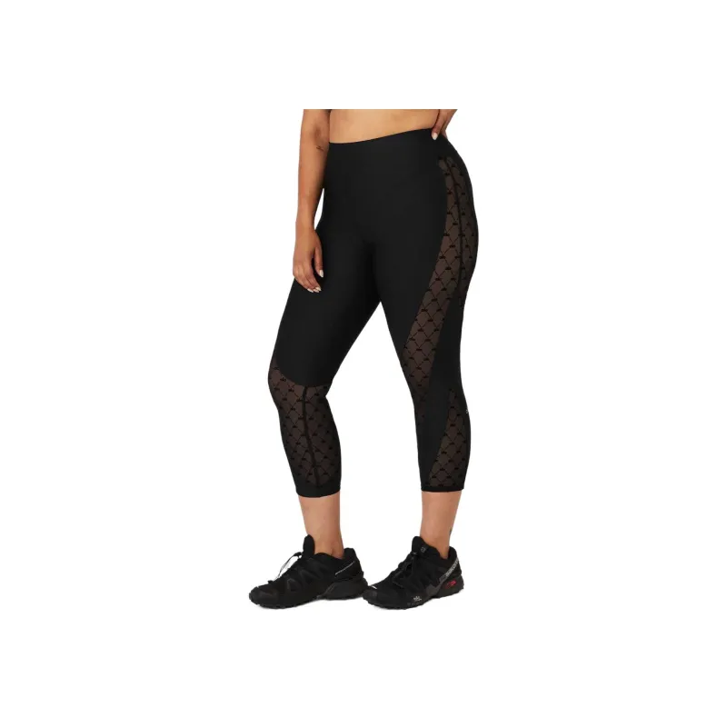 Alo Yoga Airlift Mesh High-Waist Celeste Capri – Black Sale Athletic Trousers Women's Black-5