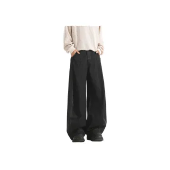 QOTRIOCK Jeans Men Black
