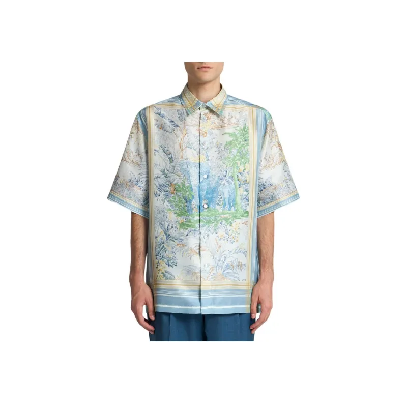 ETRO Graphic Printed Short Sleeved Shirt-1