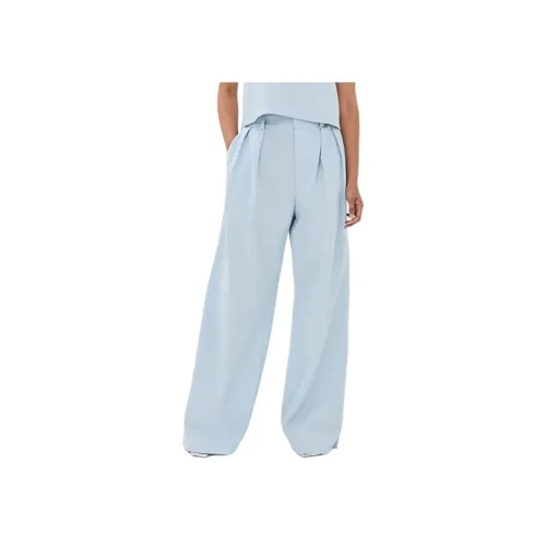 WARDROBE.NYC 아이스 블루 여성 캐주얼 팬츠