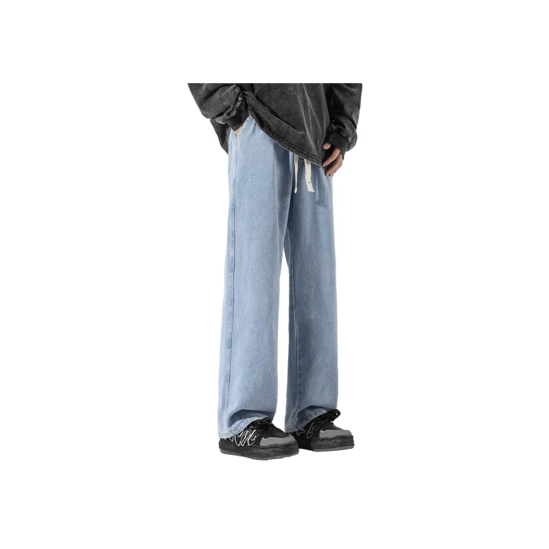 FONDLOOK Jeans Unisex Black Gray Color-4