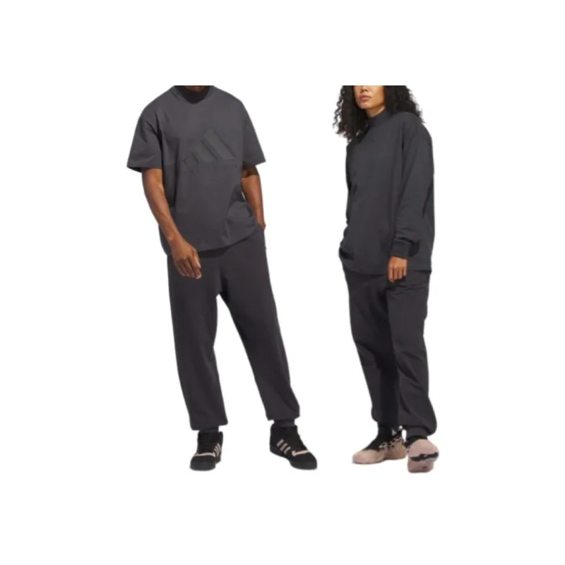 Adidas Sports Pants Unisex Carbon Gray-3