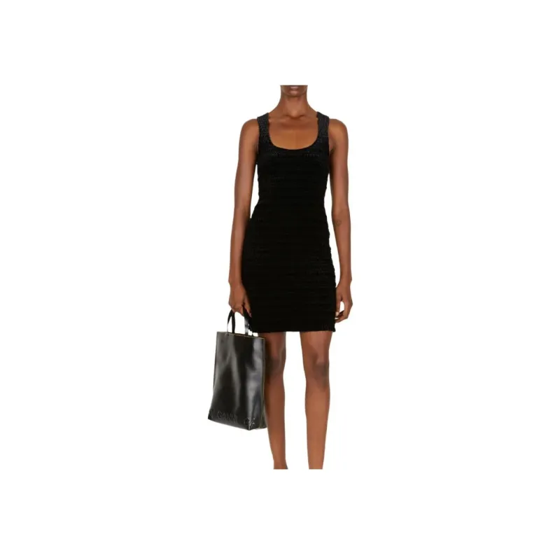 GANNI Scoop neck Sleeveless Dress-2