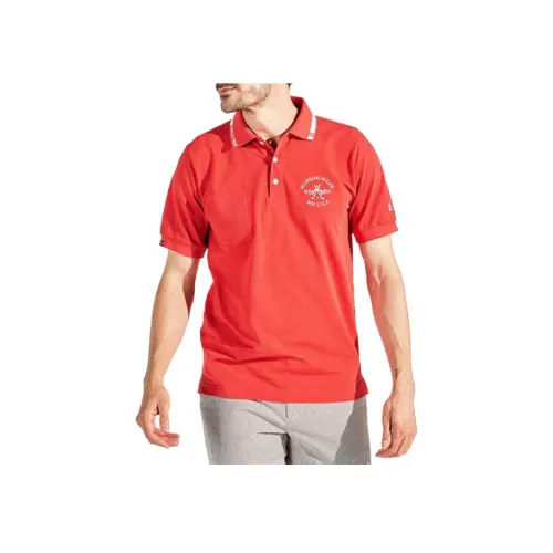 MUNSINGWEAR 레드 남성 폴로 셔츠