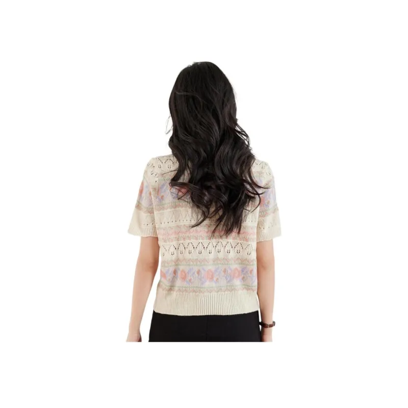 MADALLO Knitwear Women's Jacquard Stripes-0