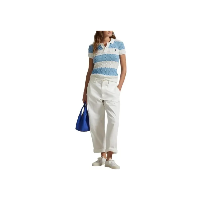Polo Ralph Lauren Striped Cable knit Polo Shirt-2