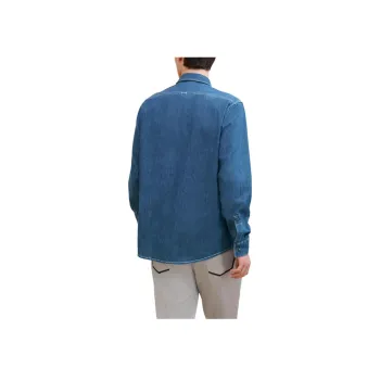 HERMES FW24 Shirt Men's Washable Indigo