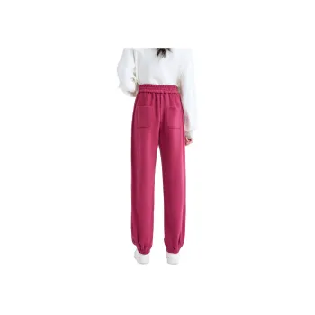 SMEN Casual Pants Women's Raspberry Pink