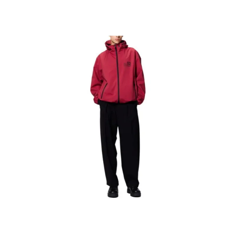 GU EVA Collaboration Jackets Men Red-2