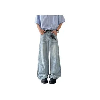 NVRFRGT Jeans Unisex Blue