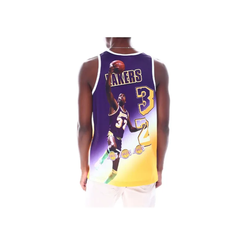 Mitchell Ness Basketball Jerseys Unisex Yellow-3