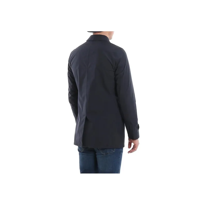 HERNO Point collar Button through Coat-3