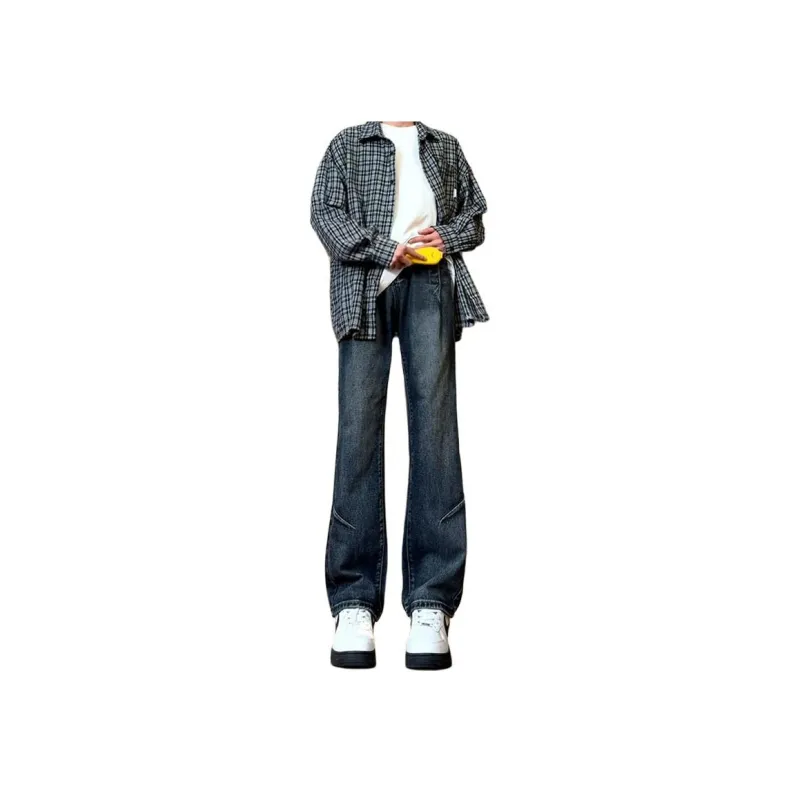 UPXIW Jeans Unisex Peacock Blue-0
