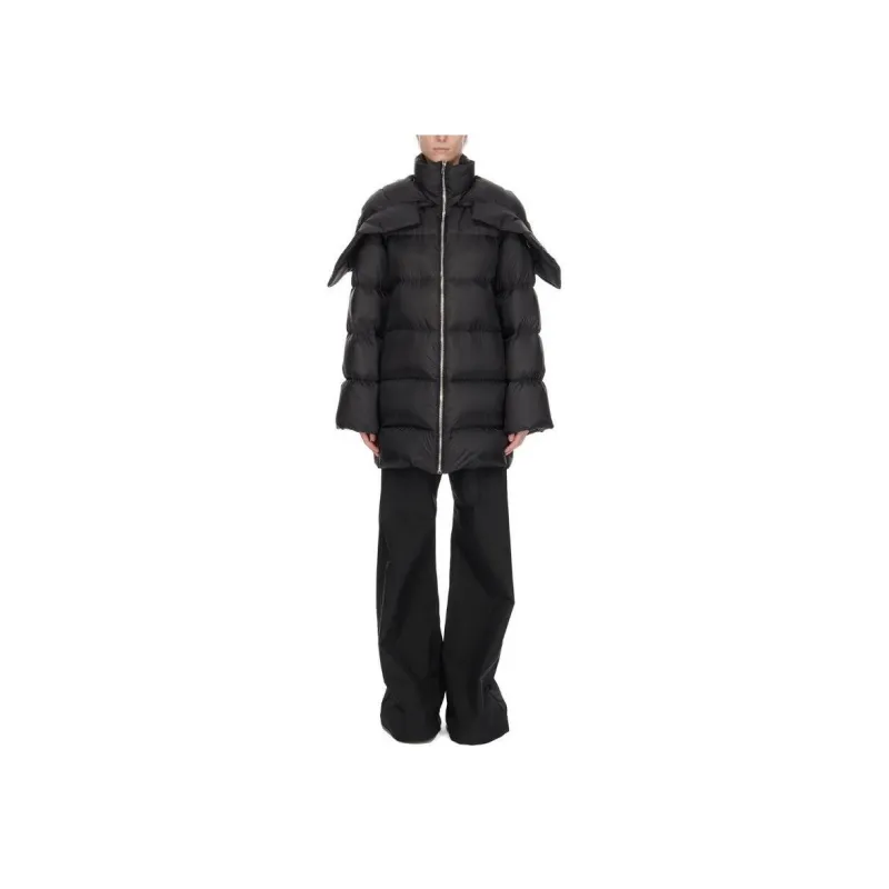 RICK OWENS Hooded Cyclopic Coat-3