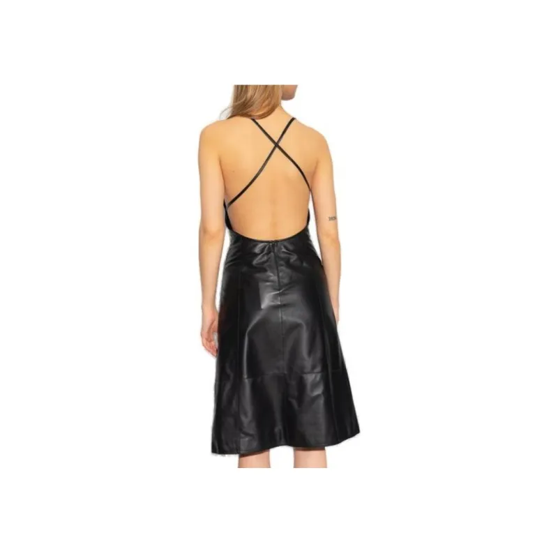 LOEWE Anagram V Neck Strappy Dress-5
