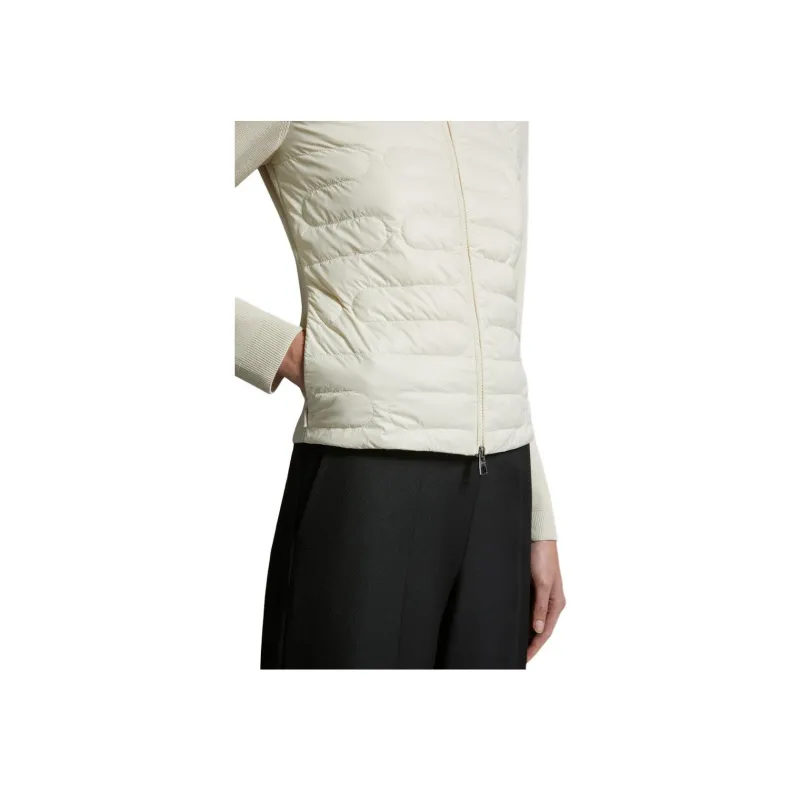 Moncler Zip Up Knit Padded Cardigan-1
