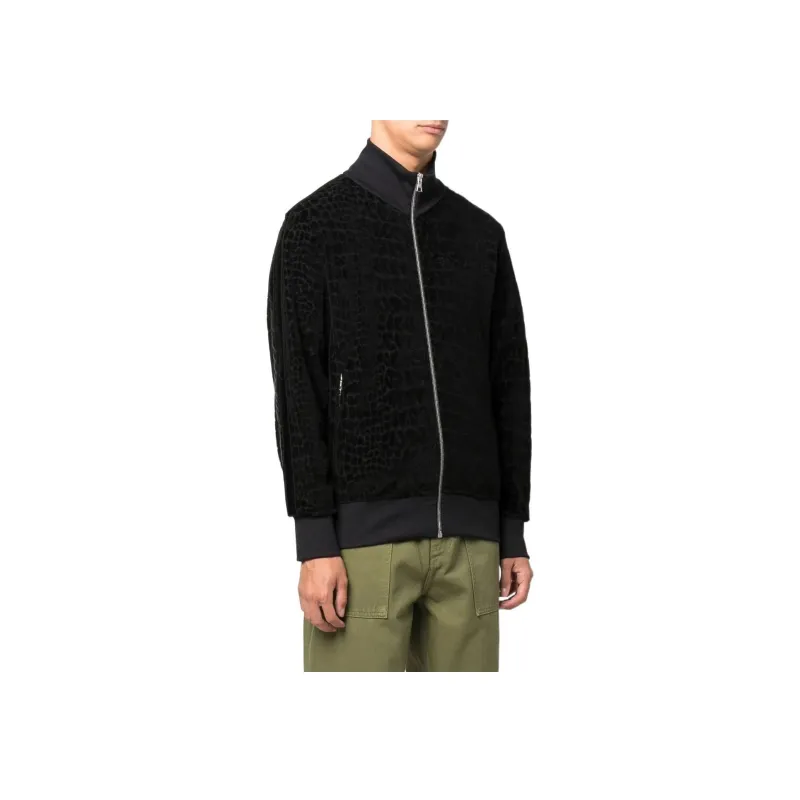PALM ANGELS Funnel Neck Zip-up Jumper-2