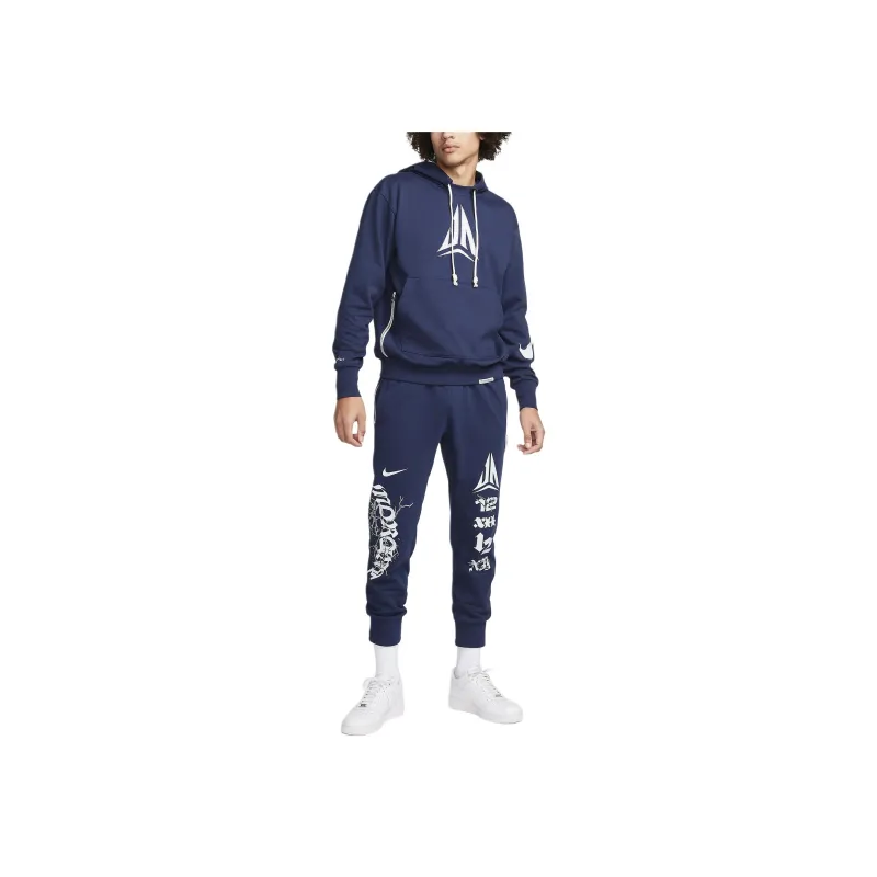 Nike Dri-Fit Pullover Basketball Hoodie Sweatshirt Men's Midnight Blue-1