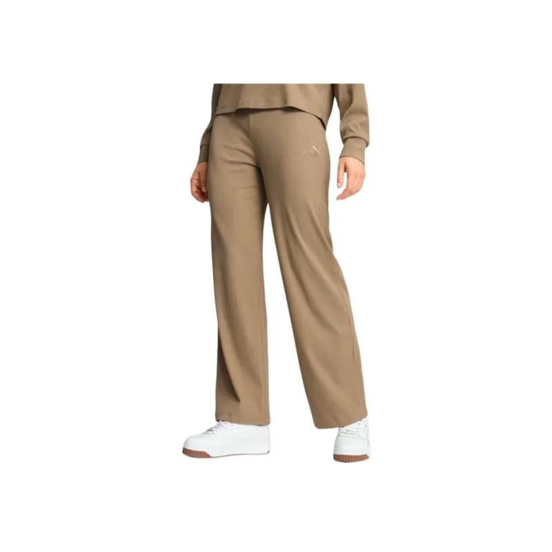 PUMA ESS ELEVATED Casual Pants Women's Oak Branch-2