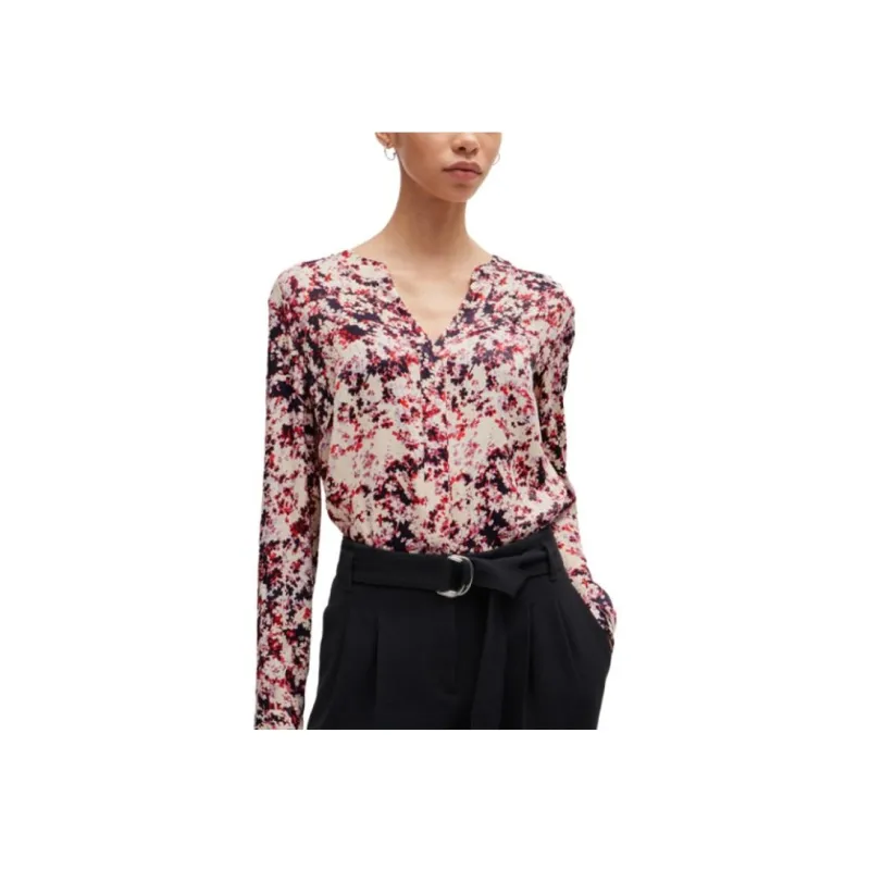 Boss Floral print Satin Shirt-0