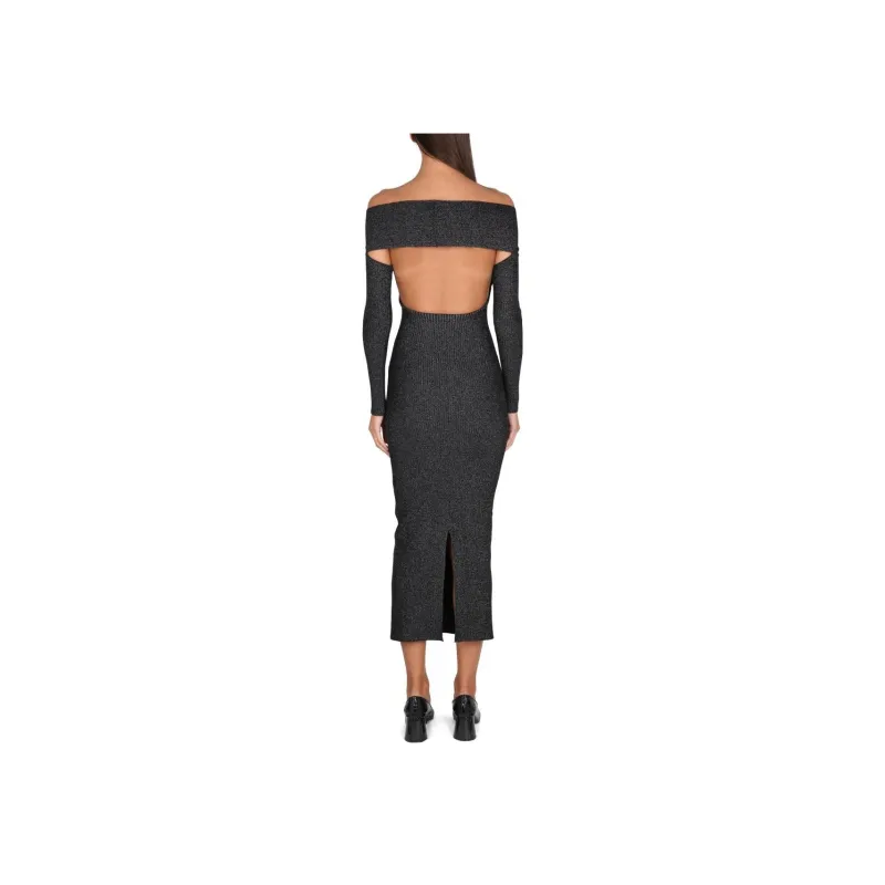 KHAITE Over The Shoulder Slim Fit Dress-2