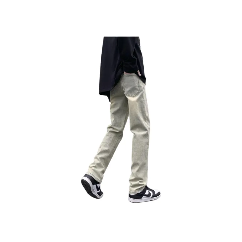 RAMPAGE Jeans Unisex Washed Yellow Mud-2