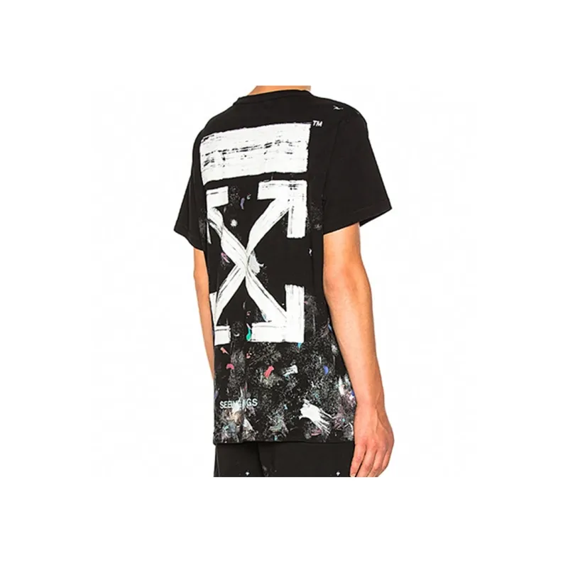 OFF WHITE Galaxy Brushed T shirt-3