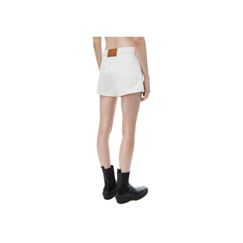 Alexander Wang High waisted Logo Cut out Shorts-3