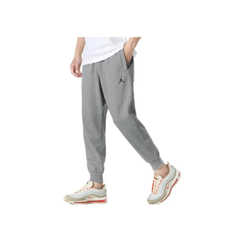 Jordan Dri FIT Knitted Sweatpants Men's Gray-3