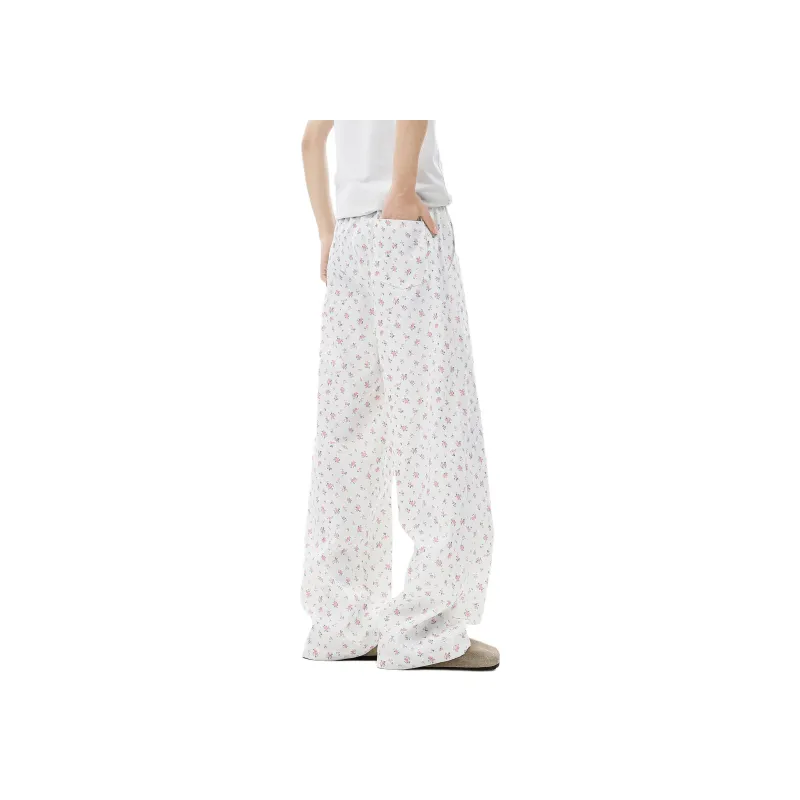 UPZCY Casual Pants Unisex White-1