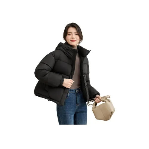 CARBAMMI 블랙 여성 패딩 점퍼
