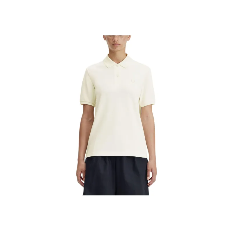 FRED PERRY Polo Shirt Women's Light Yellow-2