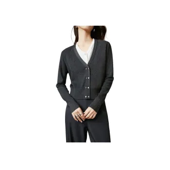 Late White Knitwear Women's Dark Gray