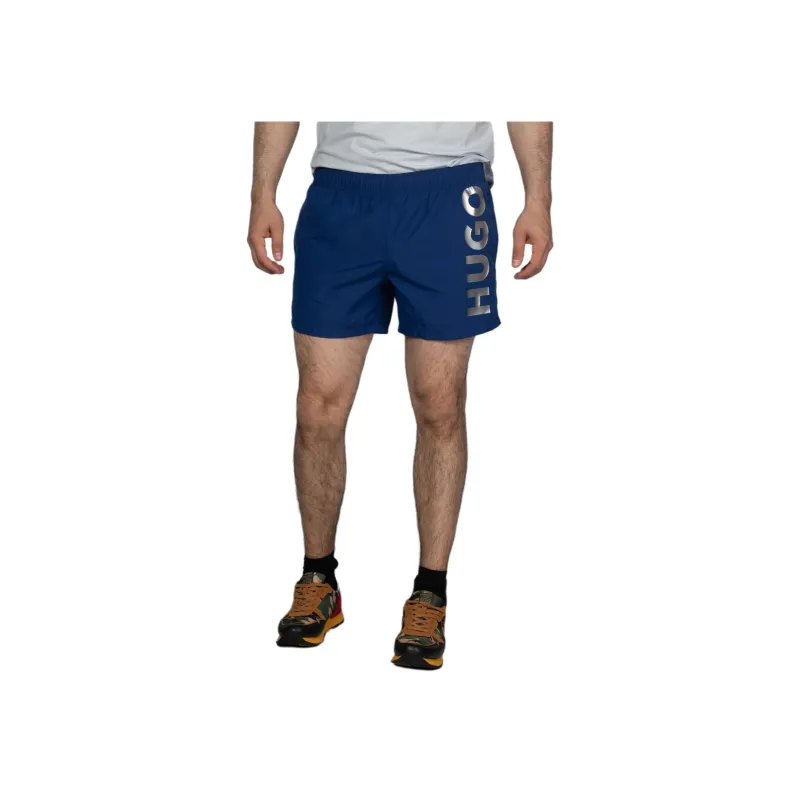 HUGO BOSS Abas Metallic Logo print Swim Shorts-1