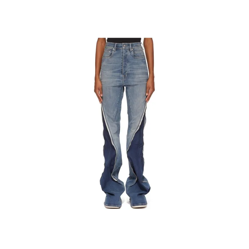 Rick Owens DRKSHDW Hollywood Bolan Banana Denim Pants 'Washed Indigo'-0