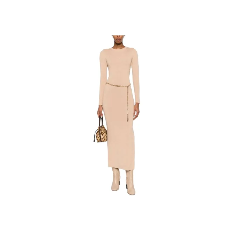 MICHAEL KORS Long Sleeved Dresses Women's Beige-1
