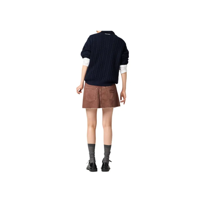 MIU MIU Denim Mini Skirt-2