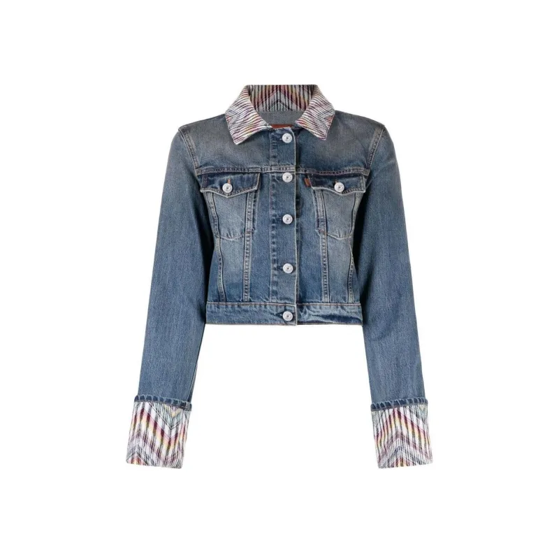 MISSONI Denim Jacket Women's Blue-0