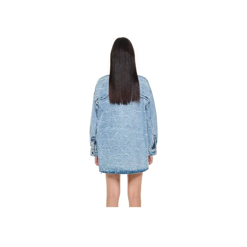 ANDREA MARTIN Denim Jacket Women's Blue-2