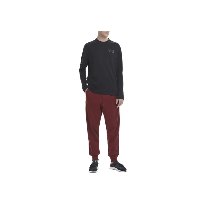 Y 3 Knitted Sweatpants Unisex Red-2