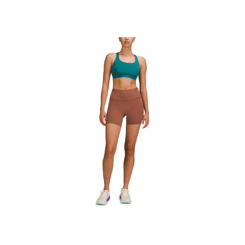 Lululemon Fast And Free Sports Shorts Women's Bronze Umber-2