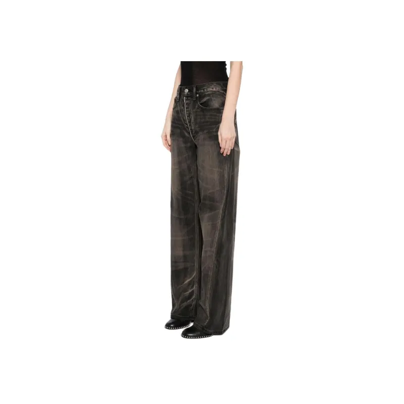 Alexander Wang Logo Embossed Balloon Jeans-2