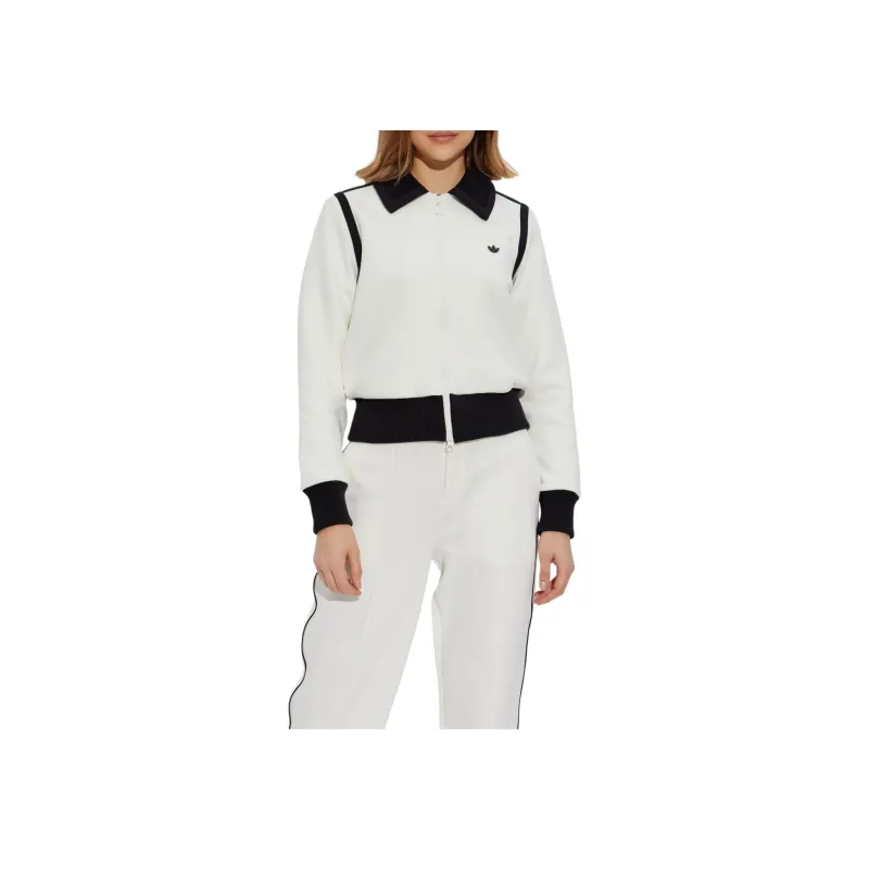 Adidas Women's Premium Collared Track Top Off White-2