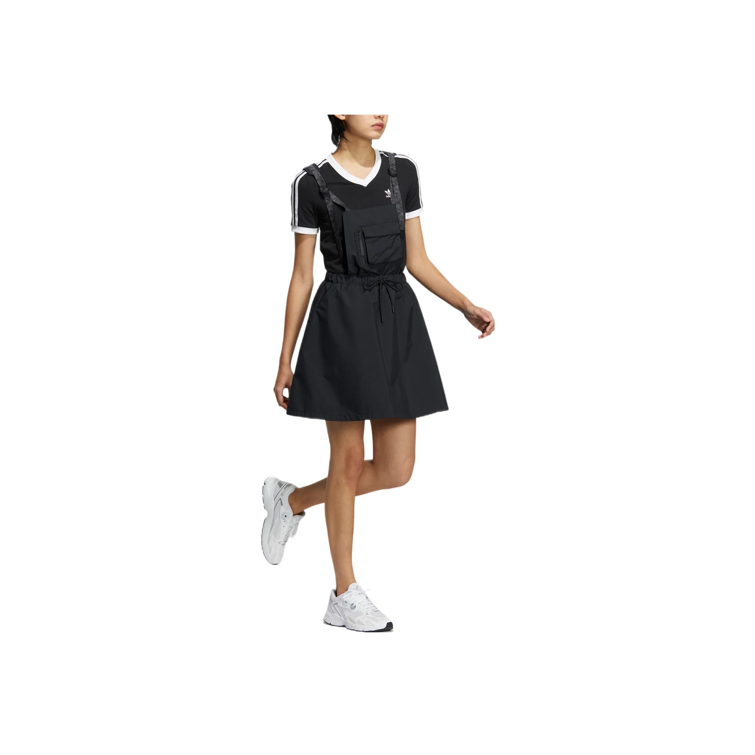 Adidas Originals Sleeveless Dresses Women's Black - POIZON