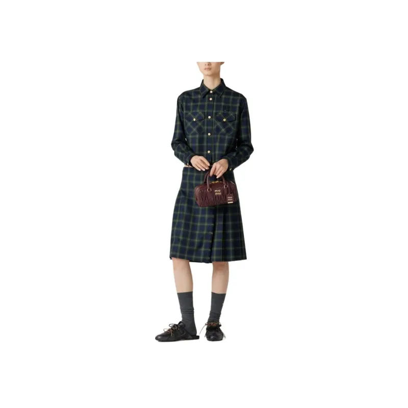 MIU MIU Plaid Shirt-1