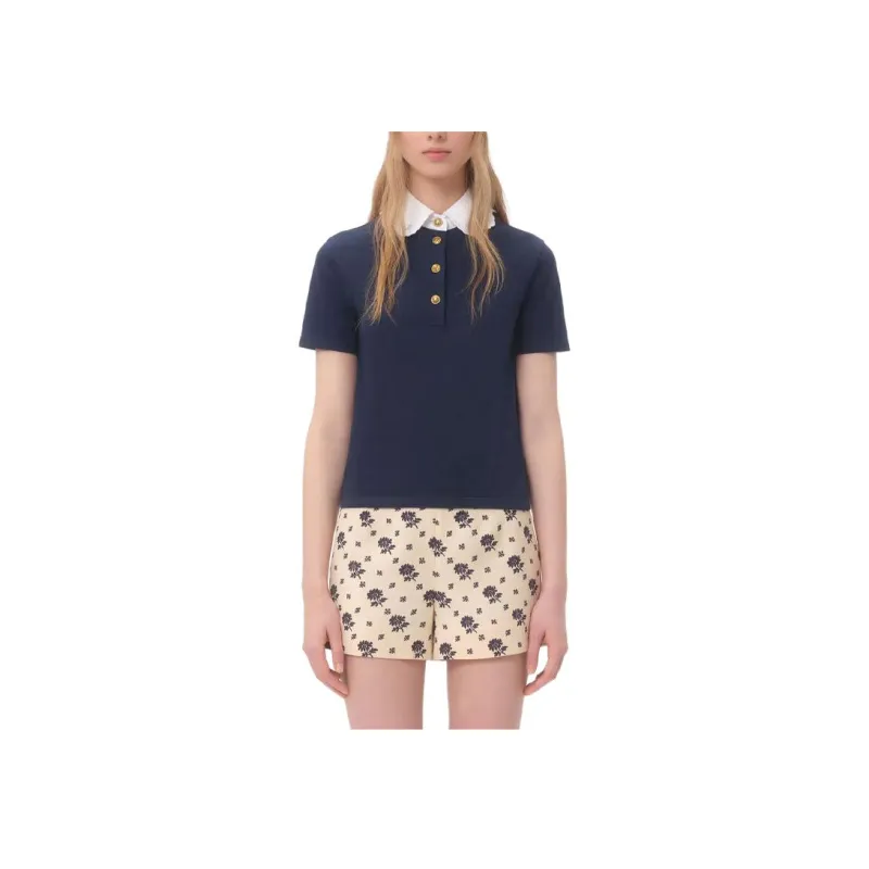 Valentino Polo Shirt Women's Marine Blue-1