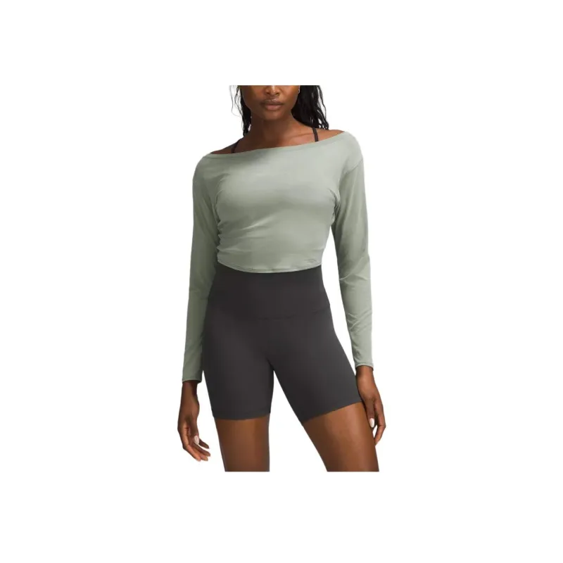 Lululemon Cropped Collection Long Sleeve T Shirt Women's-0
