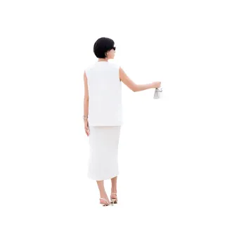 ONE SHALLOW Business Suits Women's Ivory White