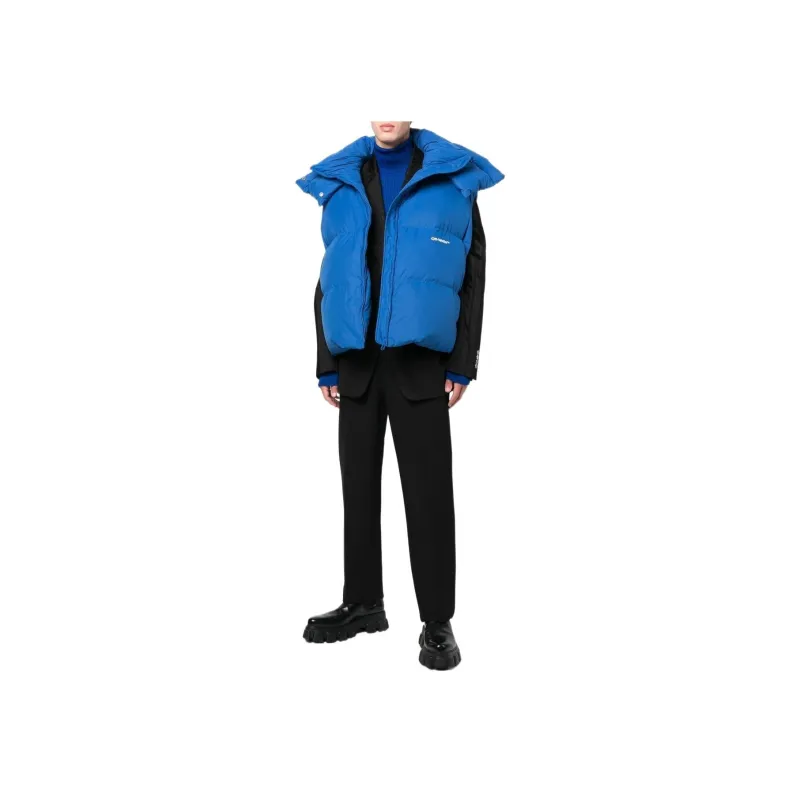 OFF WHITE Bounce Down Feather Hooded Jacket-1