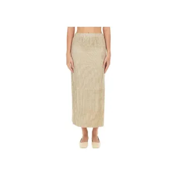 Alysi Striped Midi Skirt